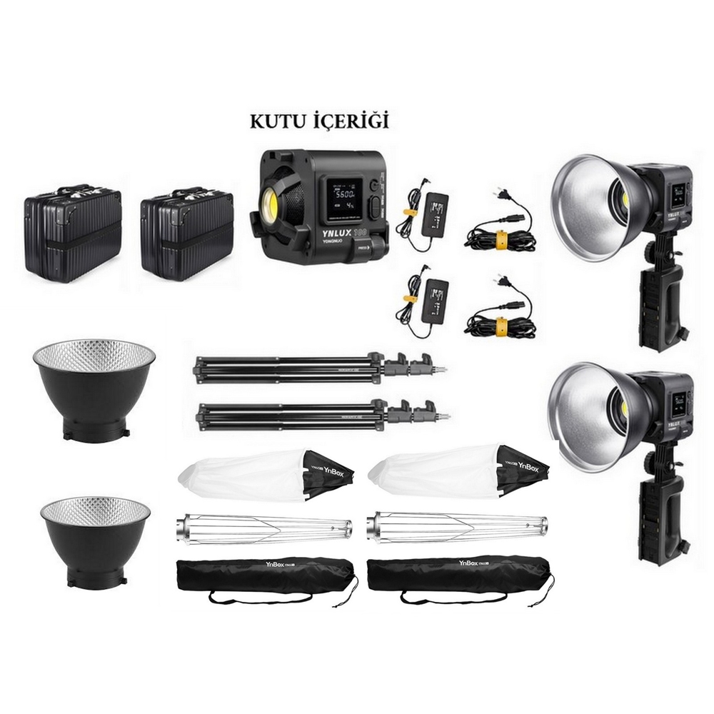 Yongnuo YNLUX100-RGB LED Işık 2'li Lantern Softbox Set