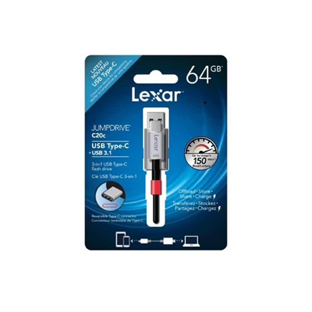 Lexar Jumpdrive C20c 64 Gb Usb Type-C 3.1 Bellek