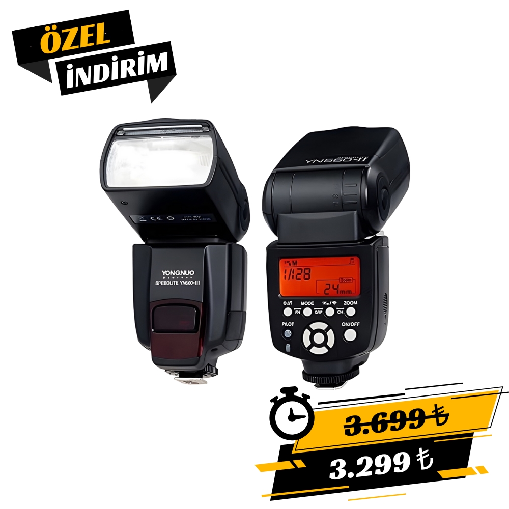 Yongnuo YN560-III Dahili Alıcılı Universal Tepe Flaşı