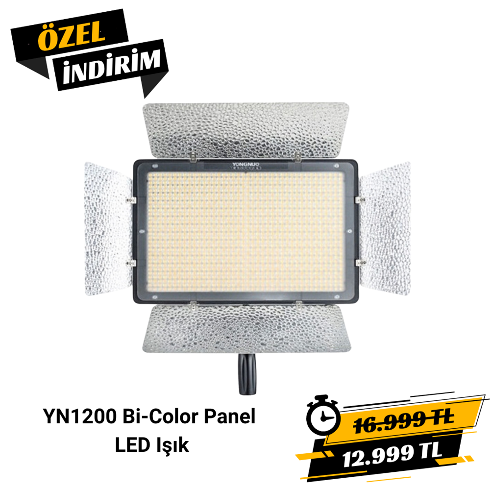 Yongnuo YN1200 Bi-Color 3200-5600 Kelvin Pro Led Işık