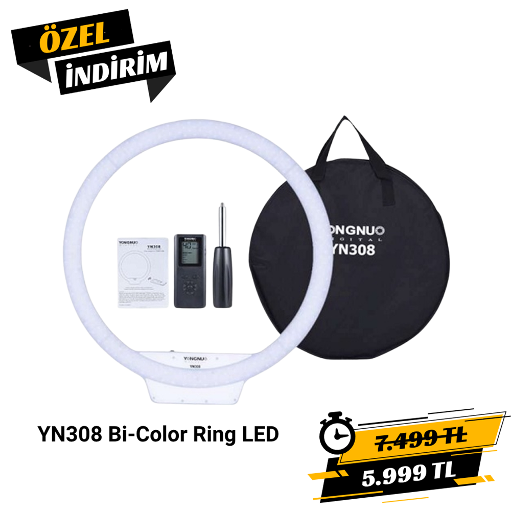 Yongnuo YN308 Bi-Color Ring Led Işık