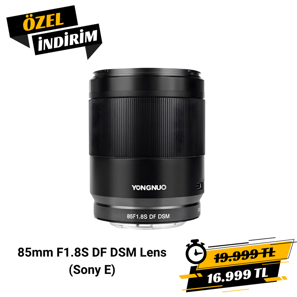 Yongnuo 85mm f/1.8S DF DSM Full Frame Otofokus Lens (Sony E Mount)