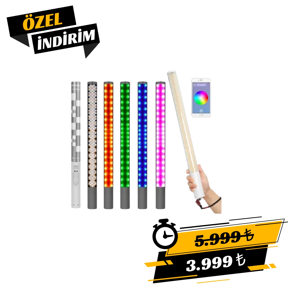 Yongnuo YN260 Bi-Color RGB Dahili Bataryalı Tüp LED Işık