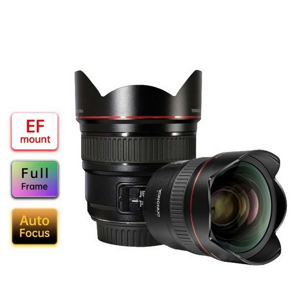 Yongnuo YN14mm f/2.8C Canon EF Mount Uyumlu Otofokus Prime Geniş Açı Lens