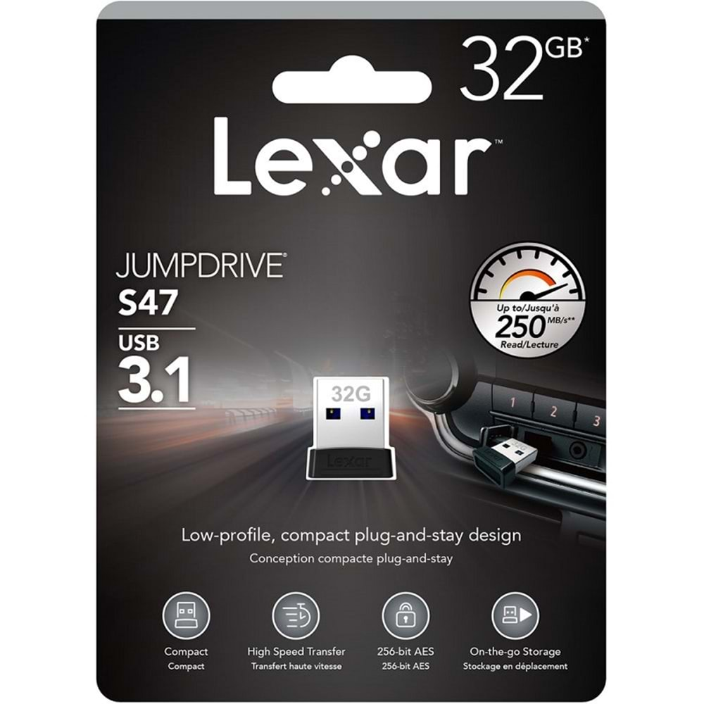 Lexar 32 GB JumpDrive S47 USB 3.1 Flaş Bellek