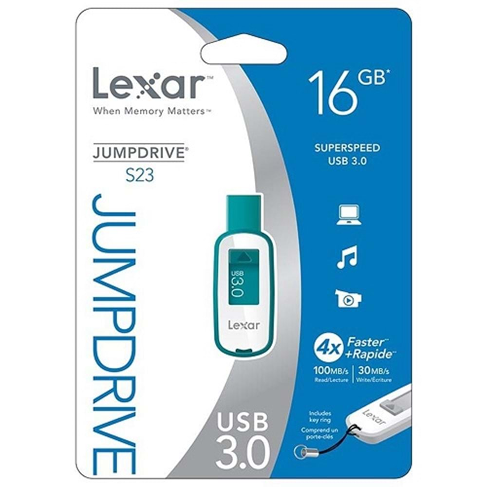 LEXAR 16 GB JumpDrive S23 USB 3.0 Flaş Bellek