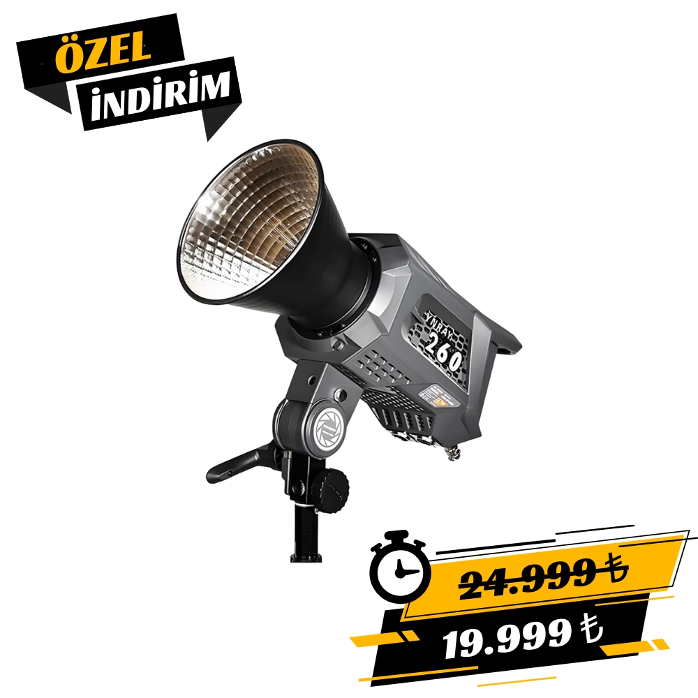 Yongnuo YNRAY260 DMX Kontrollü 250W Bi-Color COB LED Işık (Kit Versiyon)