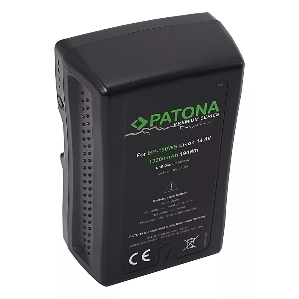 PATONA 1255 V-Mount Batarya 13200Mah 190Wh