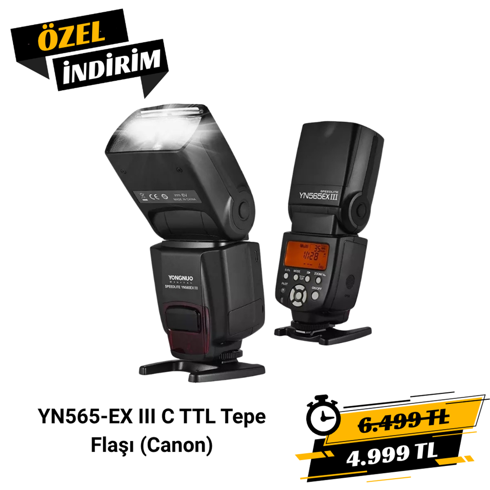 Yongnuo YN565-EX III Canon Uyumlu TTL Tepe Flaşı