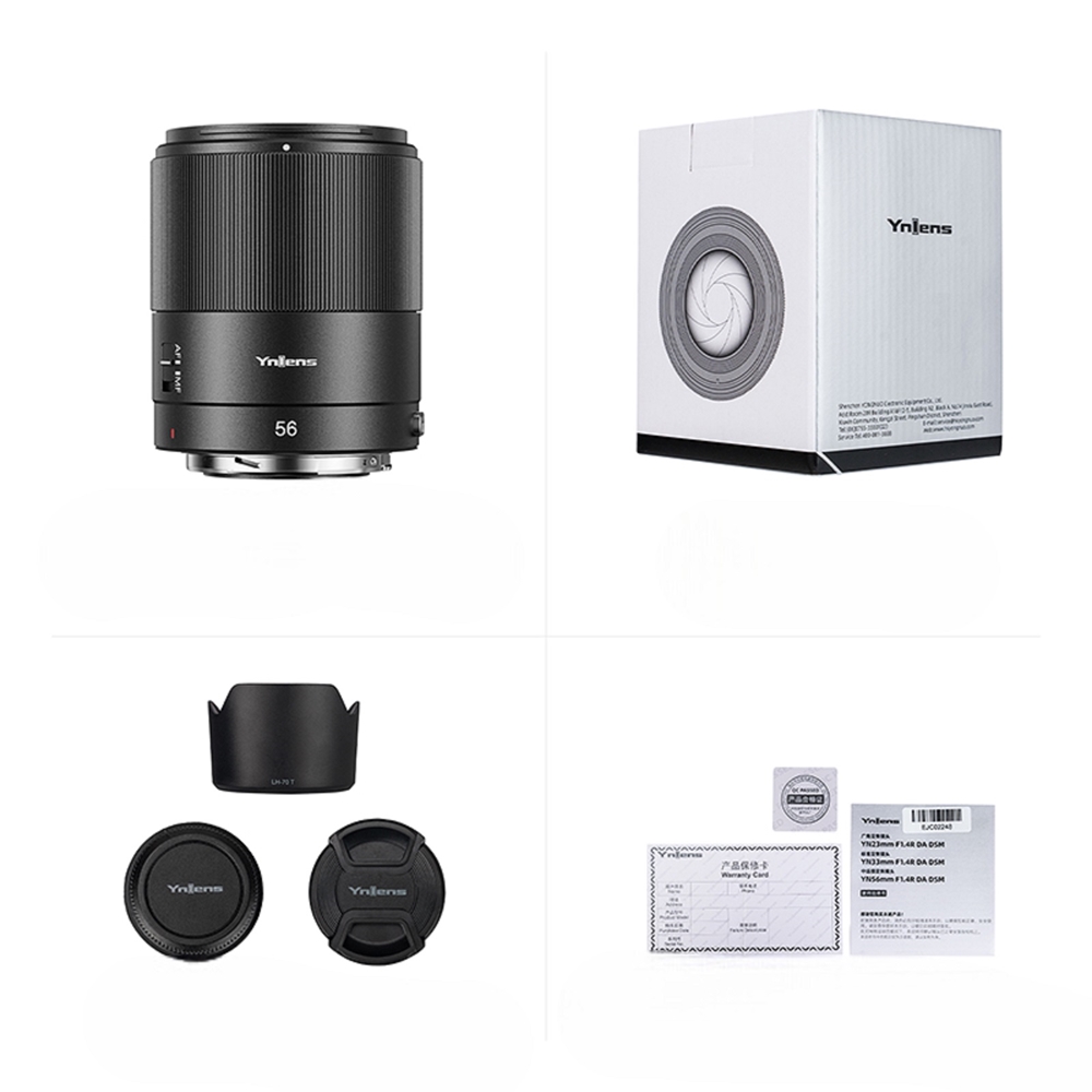 Yongnuo 56mm f/1.4R DA DSM APS-C Otofokus Lens (Canon RF)