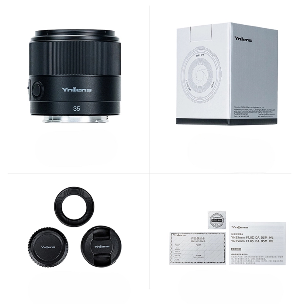 Yongnuo 35mm F1.8S DA DSM WL Otofokus Wireless Lens (Sony E) Siyah