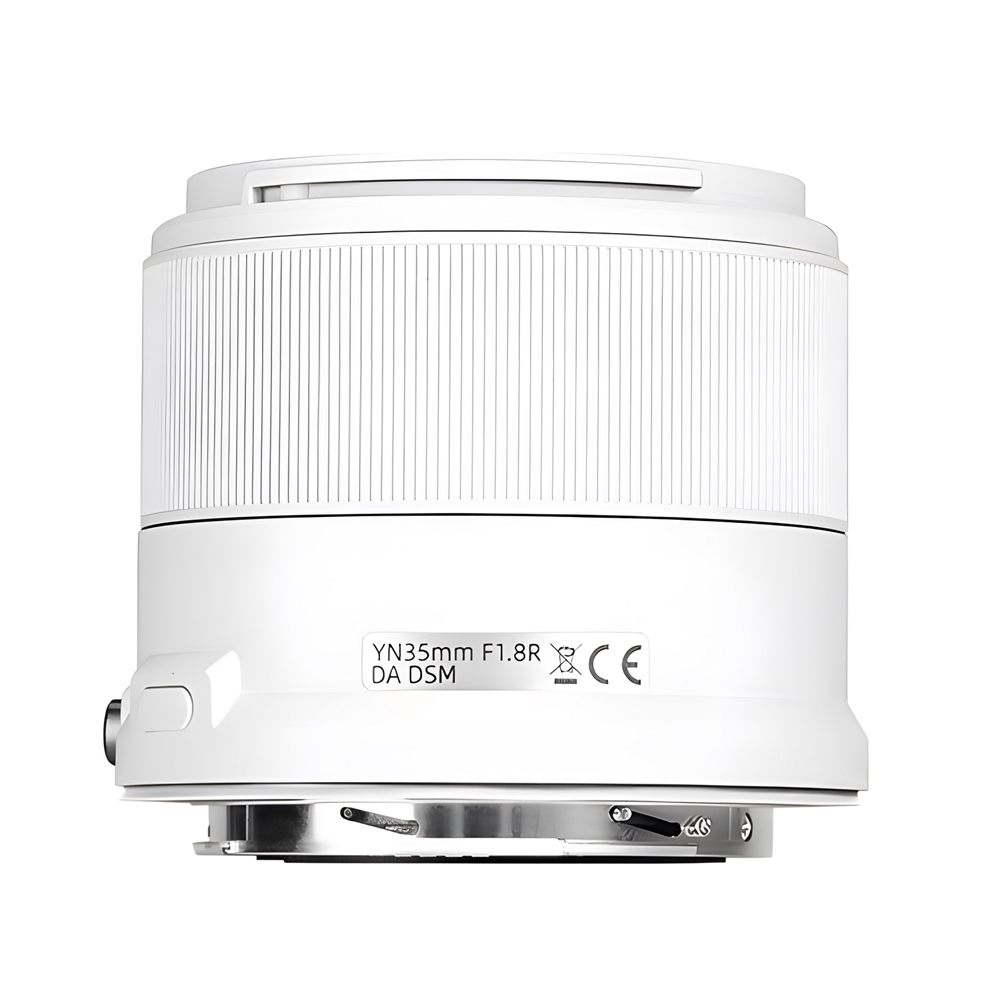 Yongnuo 35mm f/1.8R DA DSM APS-C Otofokus Lens (Canon RF) Beyaz
