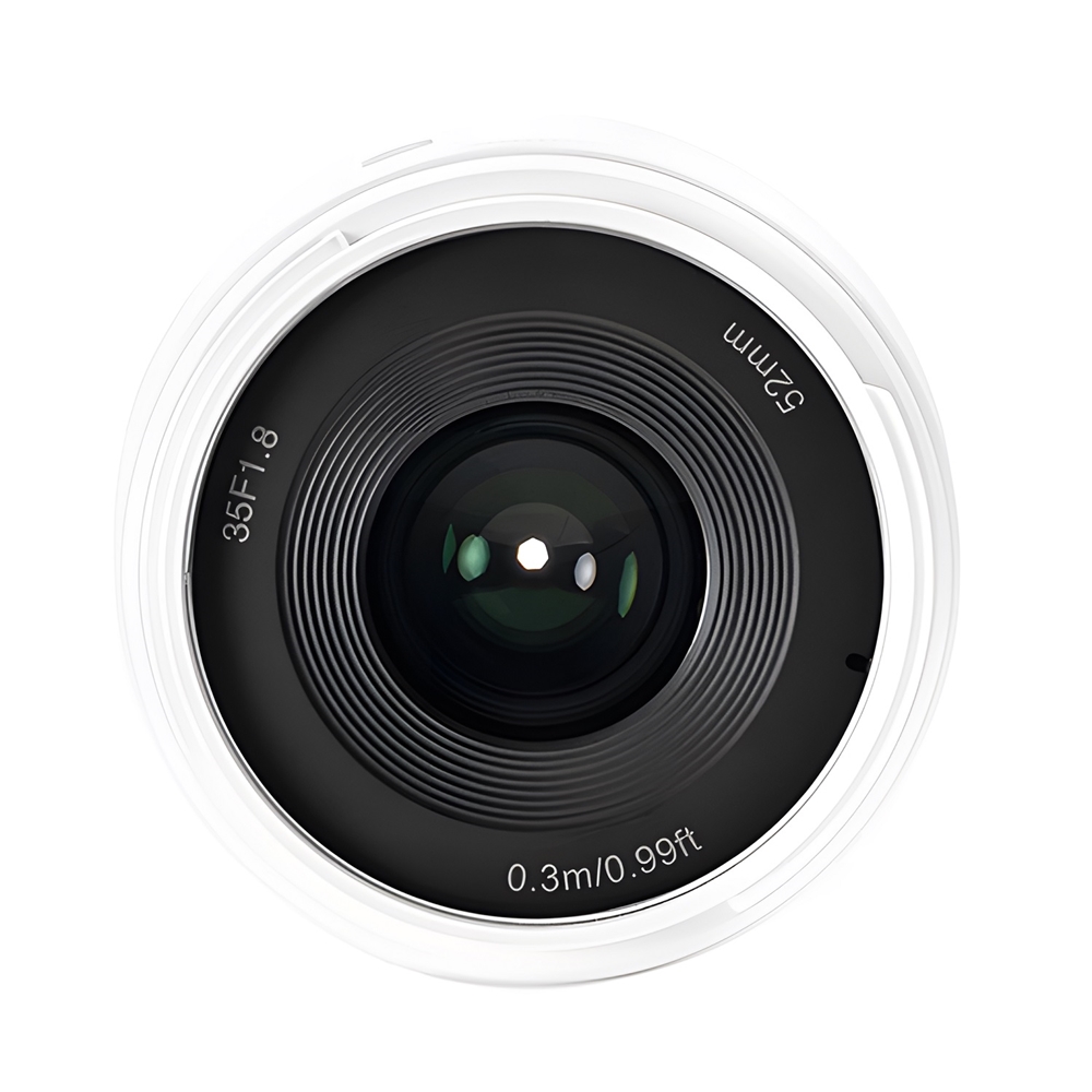 Yongnuo 35mm f/1.8R DA DSM APS-C Otofokus Lens (Canon RF) Beyaz