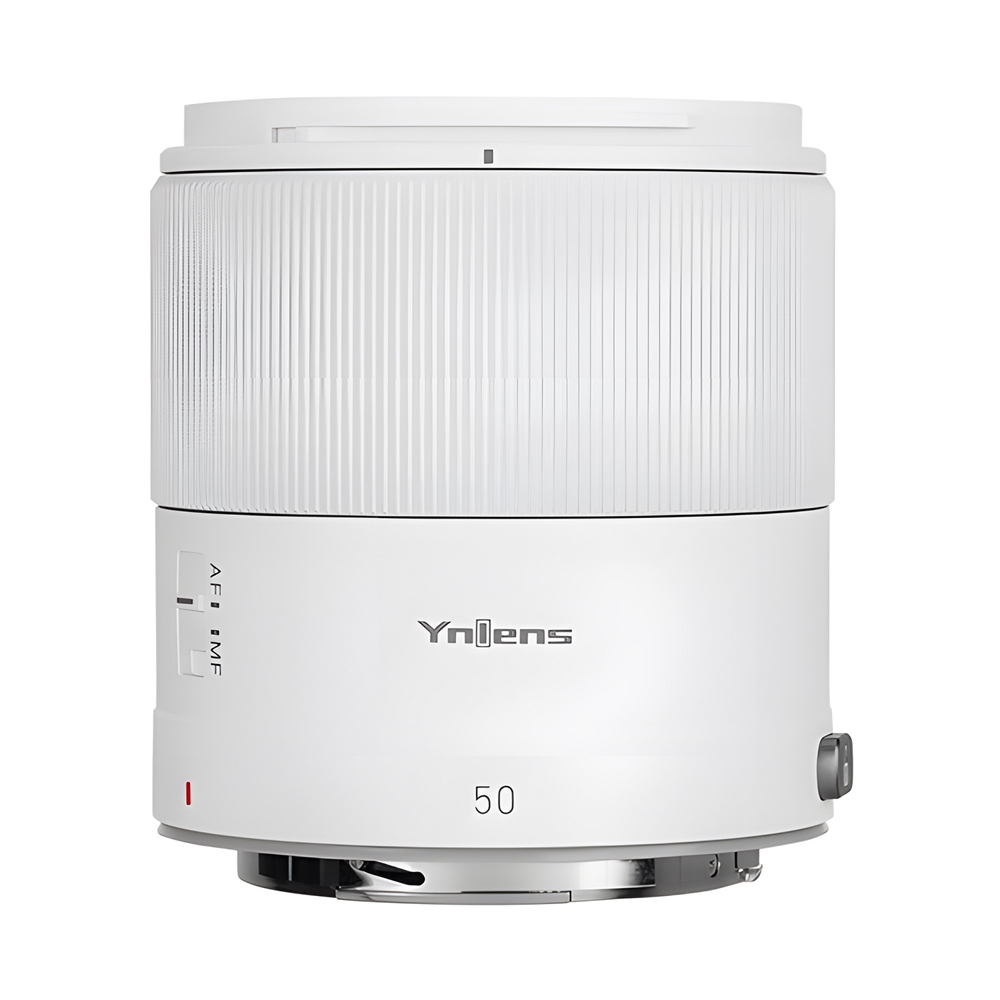 Yongnuo 50mm f/1.8R DF DSM Full Frame Otofokus Lens (Canon RF) Beyaz