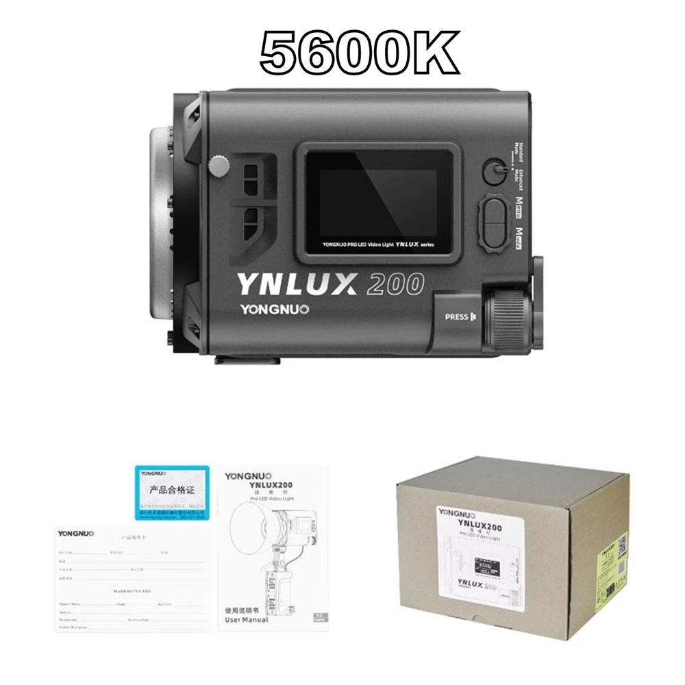 Yongnuo YNLUX200 200W 5600K LED Işık Gri Kasa (Monolight)