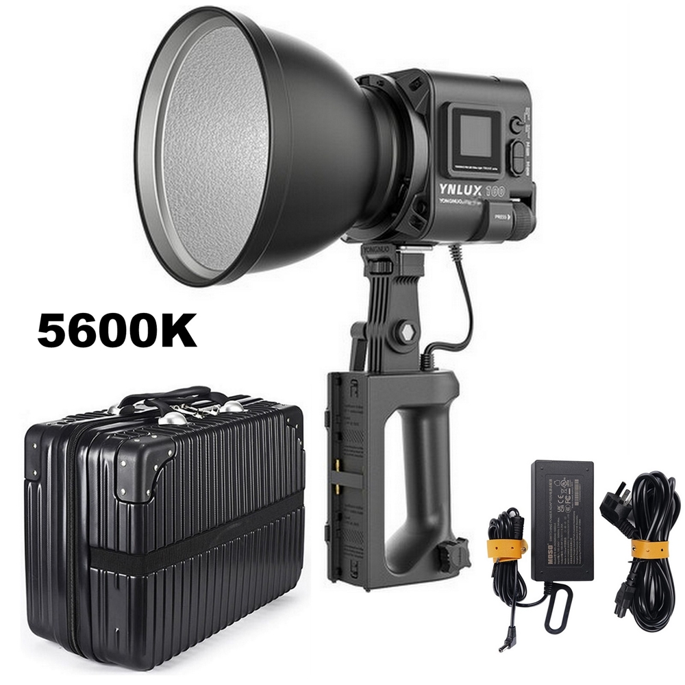 Yongnuo YNLUX100 100W 5600K COB LED Işık, Siyah Kasa (Kit)
