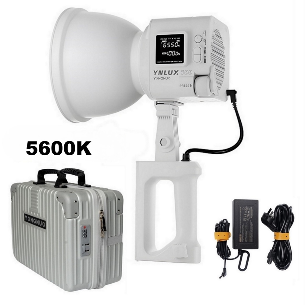 Yongnuo YNLUX100 100W 5600K COB LED Işık, Beyaz Kasa (Kit)