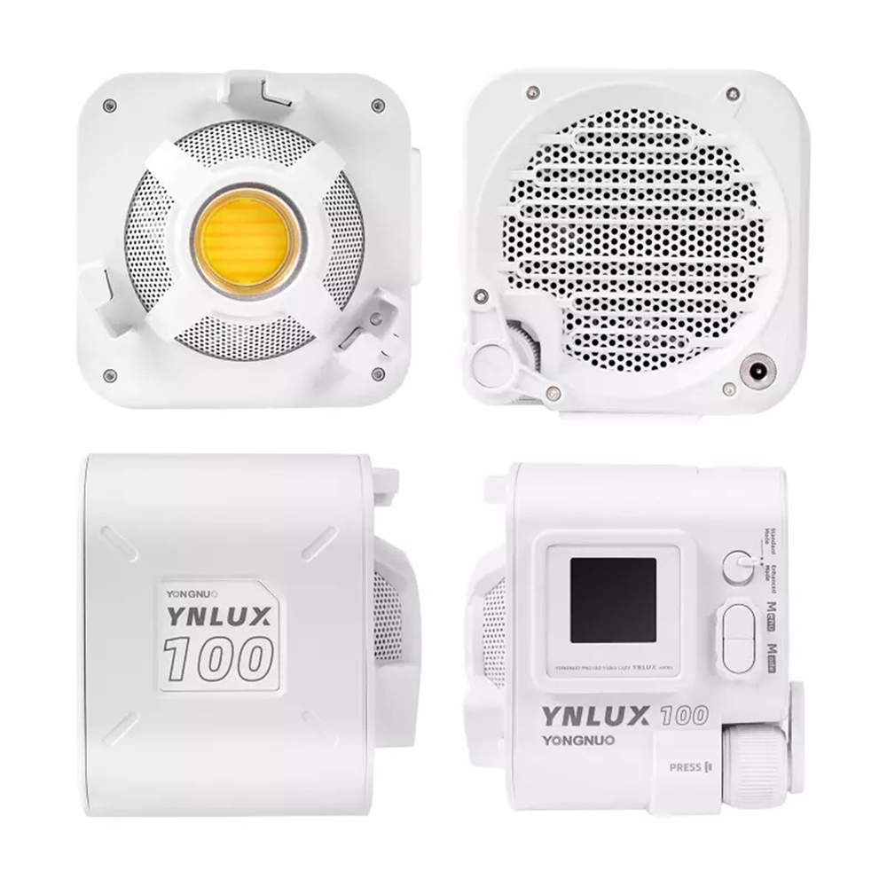 Yongnuo YNLUX100 100W 5600K COB LED Işık, Beyaz Kasa (Kit)