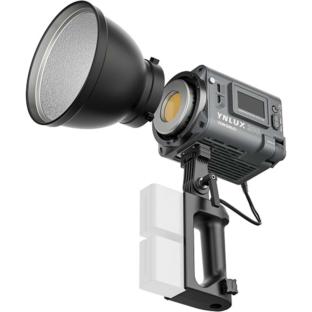 Yongnuo YNLUX200 5600K 200W COB Led Işık, Gri Kasa (Kit)