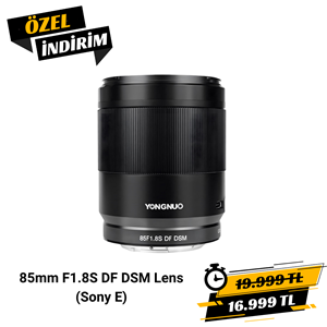 Yongnuo 85mm f/1.8S DF DSM Full Frame Otofokus Lens (Sony E Mount)