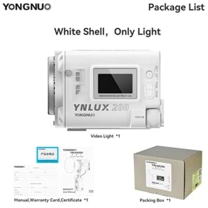 Yongnuo YNLUX200 Bi-Color LED Işık Beyaz Kasa (Monolight)