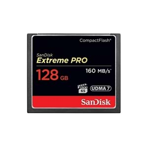 Sandisk Extreme Pro 128 GB 4K CF Compact Flash Hafıza Kartı 160mb/s