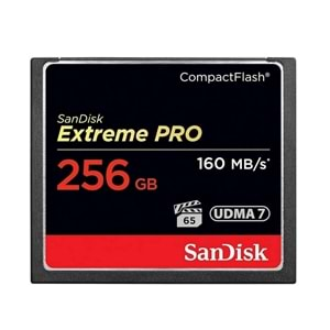 Sandisk Extreme Pro 256 GB 4K CF Compact Flash Hafıza Kartı 160mb/s