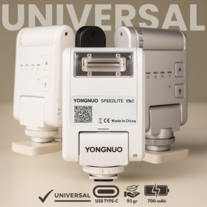 Yongnuo YN6 Micro Bataryalı Universal Tepe Flaşı (Beyaz)