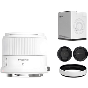Yongnuo 35mm f/1.8R DA DSM APS-C Otofokus Lens (Canon RF) Beyaz