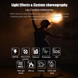 Yongnuo YNRAY100 Bi-Color 120W COB Led Işık (Monolight)