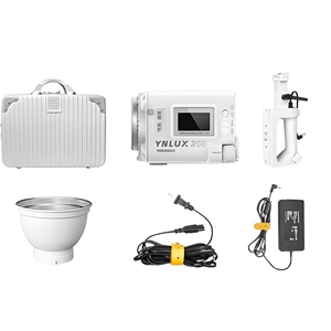 Yongnuo YNLUX200 5600K 200W COB Led Işık, Beyaz Kasa (Kit)