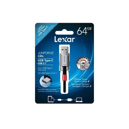 Lexar Jumpdrive C20c 64 Gb Usb Type-C 3.1 Bellek