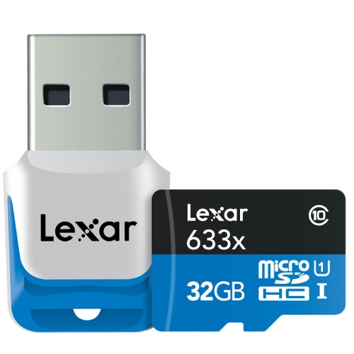 Lexar 32 GB 633x 4K Micro SD Hafıza Kartı 95 mb/s