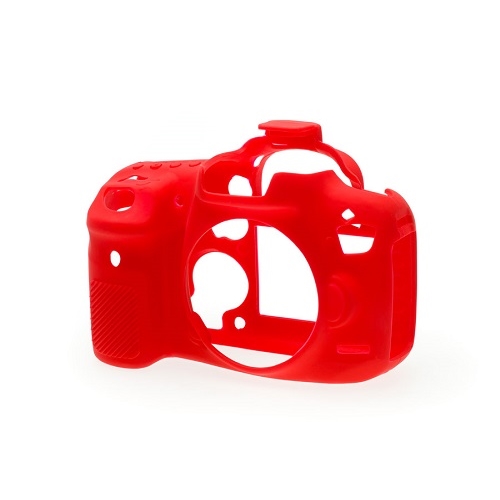 Easycover Canon 7D Mark II Silikon Kılıf Kırmızı