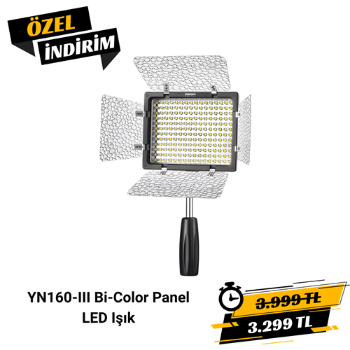 Yongnuo YN160-III Bi-Color 3200-5600K LED Işık