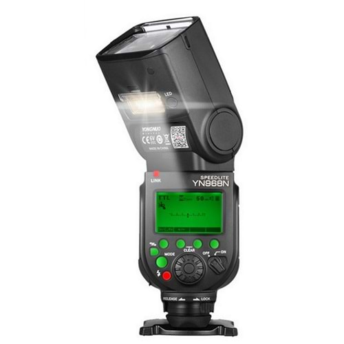 Yongnuo YN968N II Nikon Uyumlu Dahili Led HSS TTL Tepe Flaşı