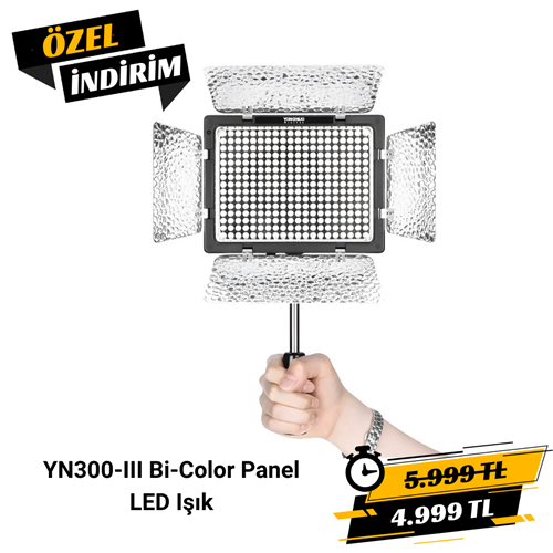 Yongnuo YN300-III Bi-Color 3200-5600K Led Işık