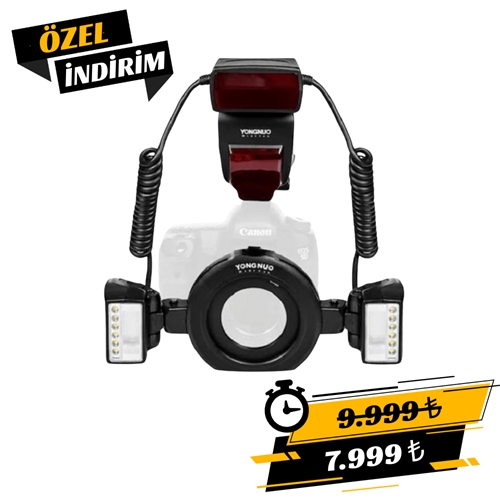 Yongnuo YN24-EX Canon Uyumlu TTL Twin Makro Ring Flaş