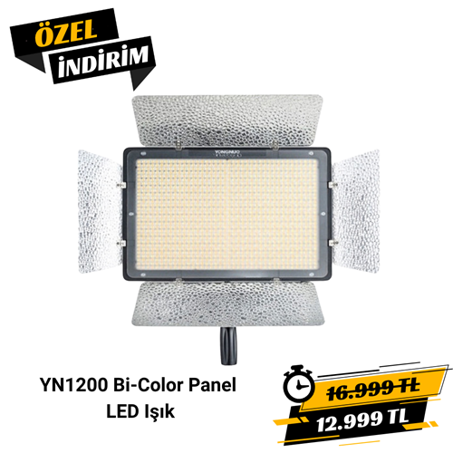 Yongnuo YN1200 Bi-Color 3200-5600 Kelvin Pro Led Işık
