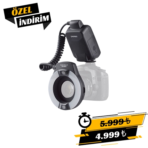 Yongnuo YN14-EX Canon Uyumlu TTL Makro Ring Flaş