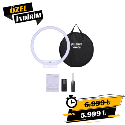 Yongnuo YN608 Bi-Color Ring Led Işık