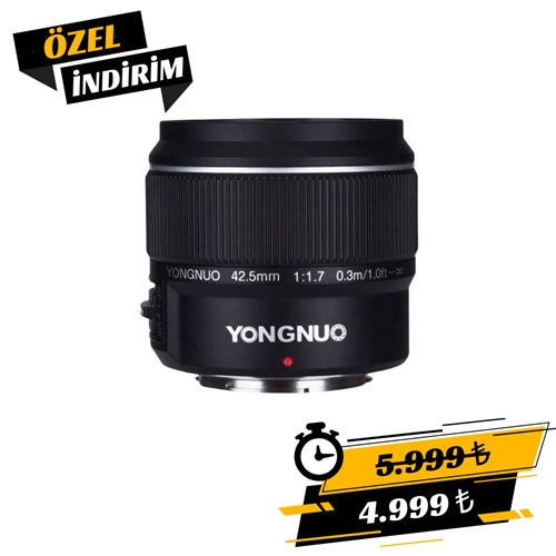 Yongnuo 42.5mm F/1.7 Otofokus Lens (Micro Four Thirds)