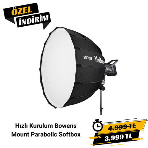 Yongnuo YN70K Hızlı Kurulum Bowens Mount Parabolic Softbox