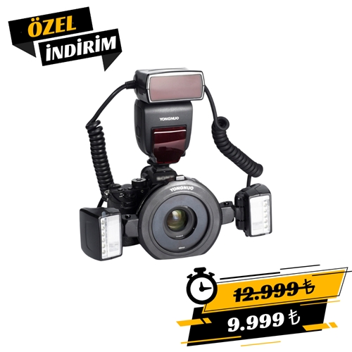 Yongnuo YN24-EX TTL Sony Uyumlu Macro Ring Twin Flaş