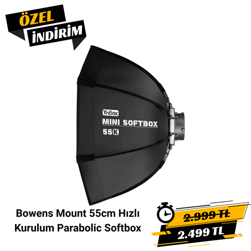 Yongnuo 55K Bowens Mount 55cm Hızlı Kurulum Parabolic Softbox