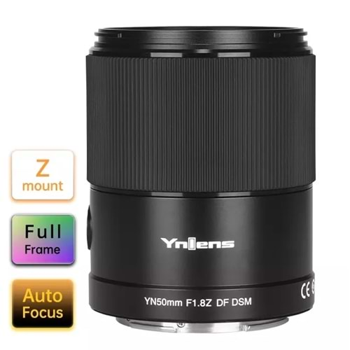 Yongnuo 50mm f/1.8Z DF DSM Full Frame Nikon Z Mount Uyumlu Otofokus Prime Lens