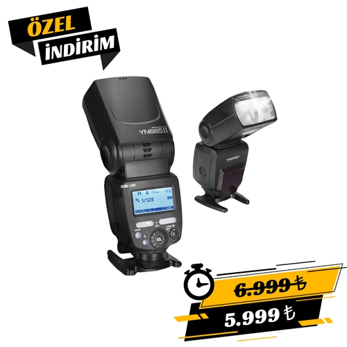 Yongnuo YN685 II C Canon Uyumlu HSS TTL Tepe Flaşı