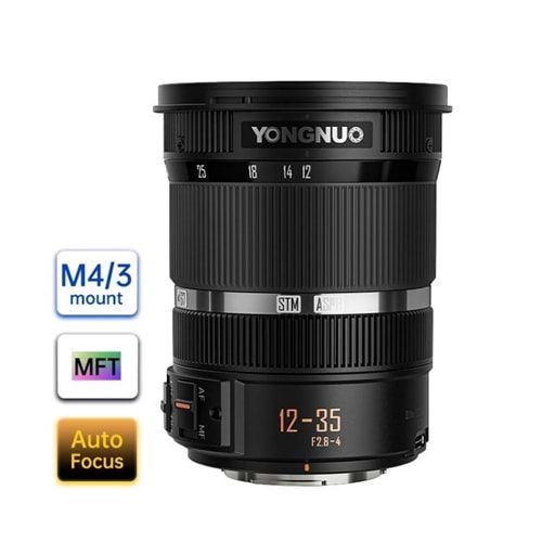 Yongnuo 12-35mm F/2.8-4 Otofokus Lens (Micro Four Thirds)