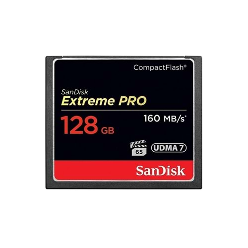 Sandisk Extreme Pro 128 GB 4K CF Compact Flash Hafıza Kartı 160mb/s