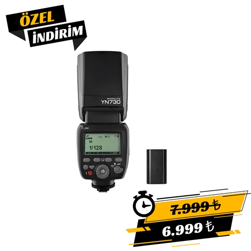 Yongnuo YN730 Bataryalı Universal Tepe Flaşı